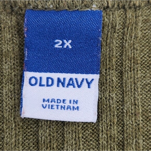 Old Navy Fitted Elbow Sleeve Rib Knit T-Shirt Tee Womens Size 2X Boho Goblincore - Picture 3 of 8